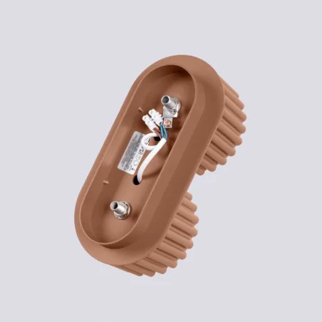 Oswietlenie-sufitowe - plafon aura 2 mocca lampa sufitowa spot podwójny brązowy gx53 sollux sl.1808 