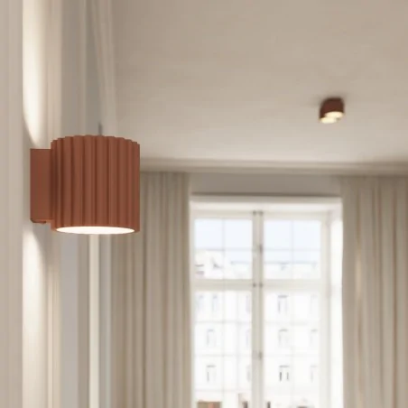 Oswietlenie-sufitowe - plafon aura 2 mocca lampa sufitowa spot podwójny brązowy gx53 sollux sl.1808 