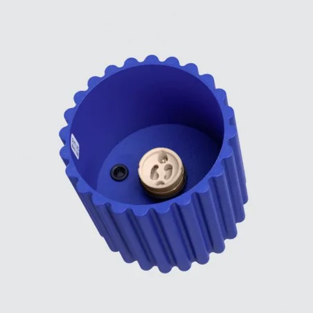 Oswietlenie-sufitowe - oprawa sufitowa krótka tuba karbowana ultramaryna aura sl.1809 sollux 