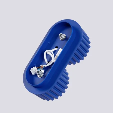 Oswietlenie-sufitowe - oprawa sufitowa podwójna ultramaryna karbowana aura 2 sl.1813 sollux 