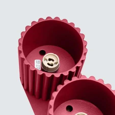 Oswietlenie-sufitowe - plafon  podwójny listwa oświetleniowa aura 2 burgund gu10 sollux sl.1820 