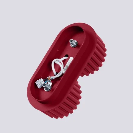 Oswietlenie-sufitowe - plafon aura 2 lampa sufitowa podwójna spot burgund gx53 sollux sl.1823 