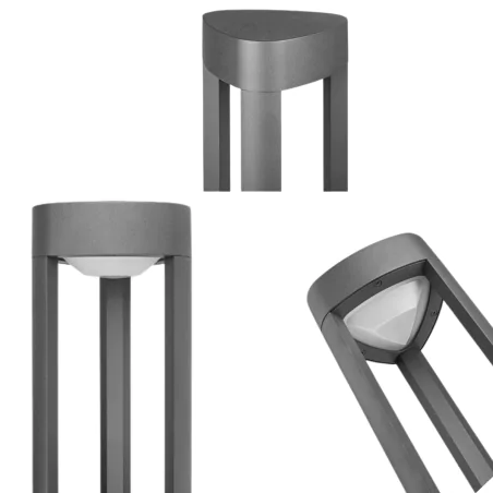 Lampy-ogrodowe-stojace - lampa ogrodowa słupek zewnętrzny antracyt gx53 60cm mario 1641 lvt 