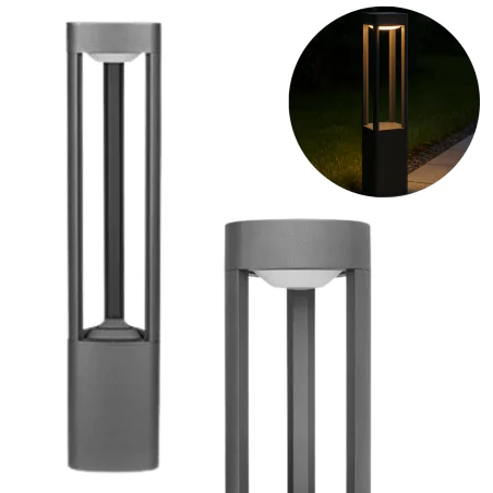 Lampy-ogrodowe-stojace - lampa ogrodowa słupek zewnętrzny antracyt gx53 60cm mario 1641 lvt 