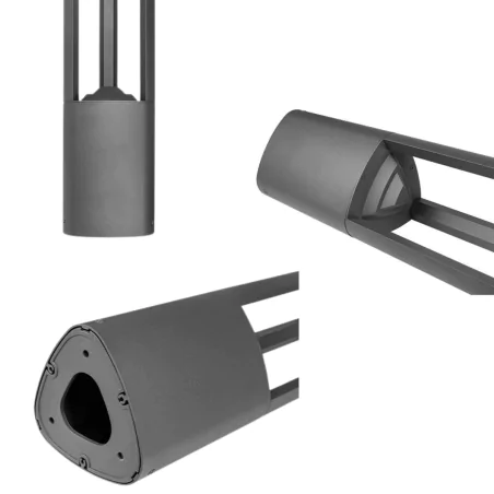 Lampy-ogrodowe-stojace - lampa ogrodowa słupek zewnętrzny antracyt gx53 60cm mario 1641 lvt 