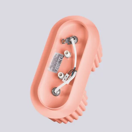 Oswietlenie-sufitowe - lampa sufitowa podwójna plafon aura 2 brzoskwiniowy 2xgu10 sollux sl.1825 