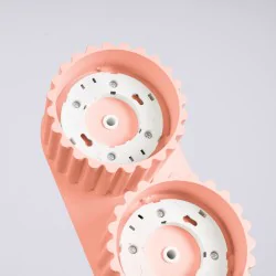 Oswietlenie-sufitowe - plafon aura 2 brzoskwiniowy lampa sufitowa podwójna spot gx53 sollux sl.1828 