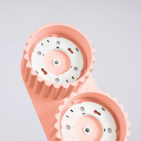 Oswietlenie-sufitowe - plafon aura 2 brzoskwiniowy lampa sufitowa podwójna spot gx53 sollux sl.1828 