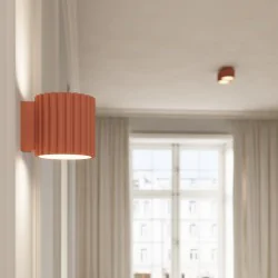 Oswietlenie-sufitowe - plafon aura 2 brzoskwiniowy lampa sufitowa podwójna spot gx53 sollux sl.1828 