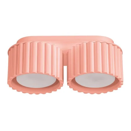 Oswietlenie-sufitowe - plafon aura 2 brzoskwiniowy lampa sufitowa podwójna spot gx53 sollux sl.1828 