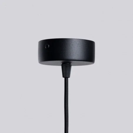 Lampy-sufitowe - żyrandol sufitowy duży oświetlenie lampa nad wyspę halo 6 czarny sollux sl.1830 