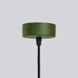 Lampy-sufitowe - żyrandol lampa sufitowa duża kule halo 6 zielony oliwkowy sollux sl.1832 