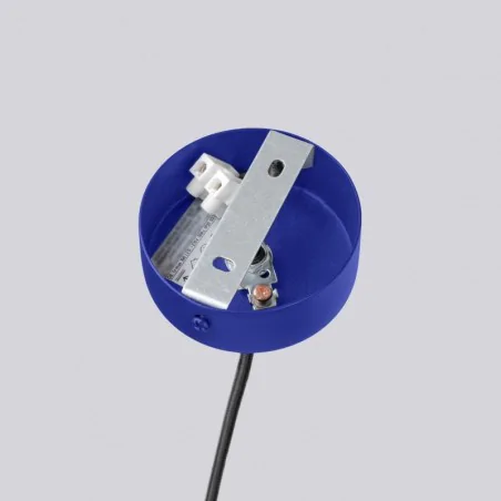 Lampy-sufitowe - żyrandol niebieski do kuchni białe kule lampa sufitowa halo 6 ultramaryna sollux sl.1835 