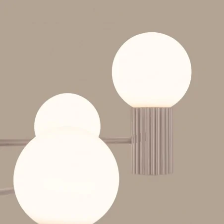 Lampy-sufitowe - lampa sufitowa kule żyrandol halo 6 taupe sollux sl.1836 