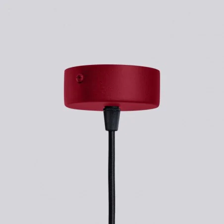 Lampy-sufitowe - żyrandol sufitowy gemetryczny 6 kul halo 6 burgund sollux sl.1837 