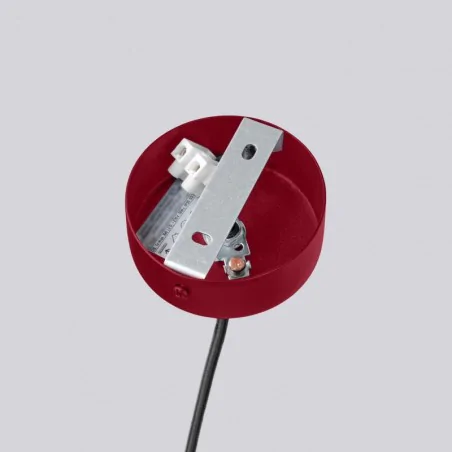 Lampy-sufitowe - żyrandol sufitowy gemetryczny 6 kul halo 6 burgund sollux sl.1837 