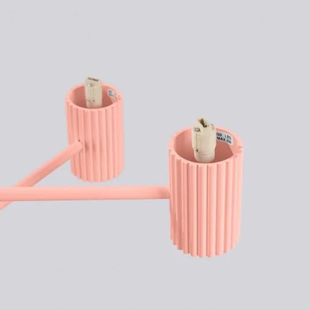 Lampy-sufitowe - żyrandol halo 6 brzoskwiniowy lampa sufitowa kule sollux sl.1838 