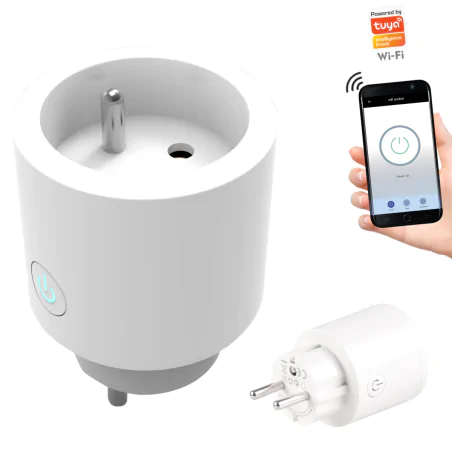 Urzadzenia-zdalnie-sterowane - gniazdo sterowane smartfonem 16a 3600w wi-fi tuyasmart 314178 polux 