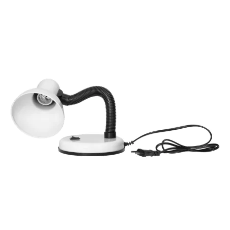 Lampki-biurkowe - lampka na biurko elastyczna biała do nauki z wyłącznikiem na podstawie fupi dl-4/w orno 