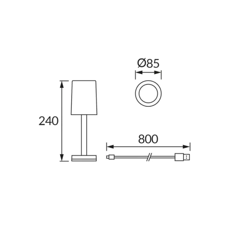 Lampki-nocne - kryształowa lampka stołowa led przenośna glamour dotykowa moda ideus 
