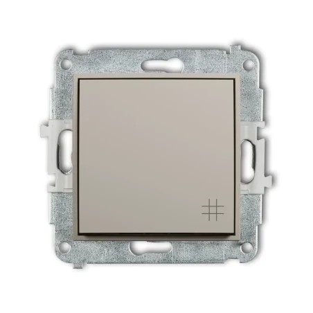Wylaczniki-krzyzowe - brązowo-szary włącznik krzyżowy taupe 60mwp-6 mini karlik 
