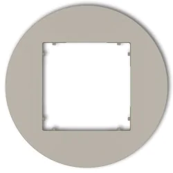 Ramki-pojedyncze - 60mrto-1 ramka okrągła taupe do gniazd i włączników z serii mini karlik