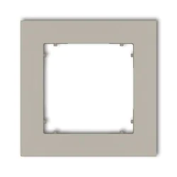 Ramki-pojedyncze - 60mr-1 ramka instalacyjna taupe do gniazd i włączników z serii mini karlik