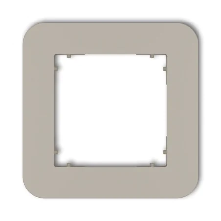 Ramki-pojedyncze - 60mrtz-1 ramka pojedyncza zaokrąglona taupe do gniazd i włączników z serii mini karlik 