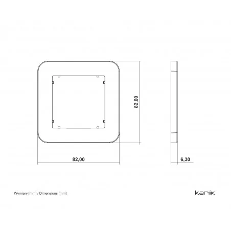 Ramki-pojedyncze - 60mrtz-1 ramka pojedyncza zaokrąglona taupe do gniazd i włączników z serii mini karlik 