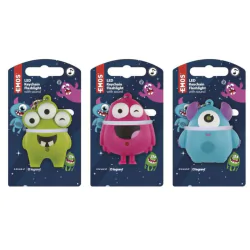 Swiecace-breloczki - breloczek led świecący potworek zawieszka do kluczy na dzień chłopaka monsterki p4721 emos 
