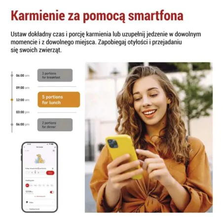 Akcesoria-dla-zwierzat - dozownik podajnik karmy dla zwierząt karmidło dla kota i psa wifi h6002 emos 