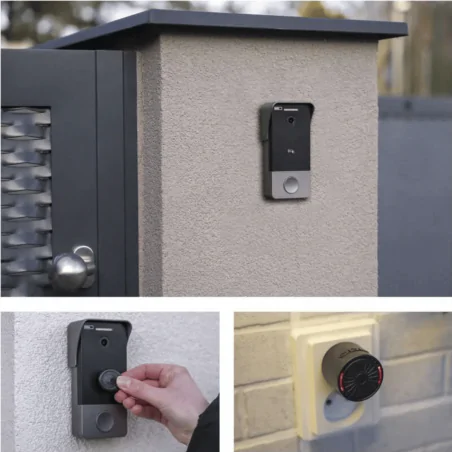 Wideodomofony - wideodomofon na wifi na aplikację mobilną zasilanie power over ethernet  h4033 emos 