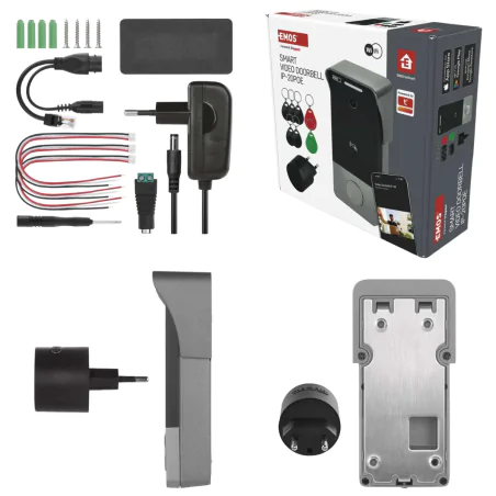 Wideodomofony - wideodomofon na wifi na aplikację mobilną zasilanie power over ethernet  h4033 emos 