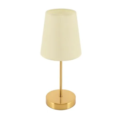 Lampki-nocne - lampka nocna złota na stolik do sypialni e14 fatima 04829 ideus 