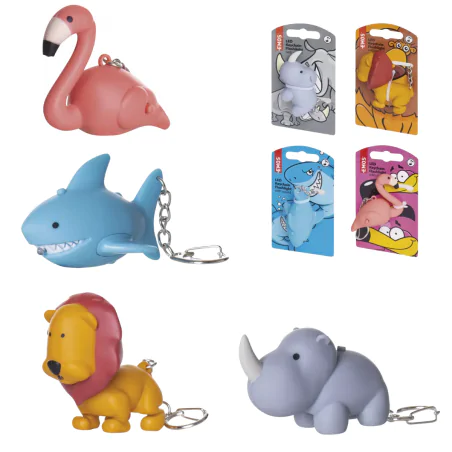 Swiecace-breloczki - brelok led zwierzątka egzotyczne zawieszka do kluczy prezent na dzień chłopaka p4710 emos 