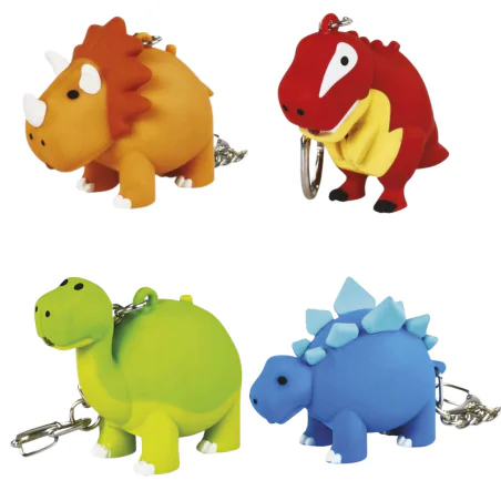 Swiecace-breloczki - brelok led do kluczy kolorowe dinozaury prezent dla dziecka zawieszka na dzień chłopaka p4711 emos 