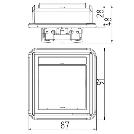 Wylaczniki-schodowe - włącznik podtynkowy jednobiegunowy schodowy aquant 5001-70 elektro-plast 