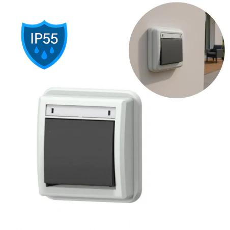 Wylaczniki-schodowe - włącznik podtynkowy jednobiegunowy schodowy aquant 5001-70 elektro-plast 