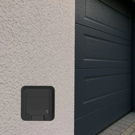 Gniazda-pojedyncze-podtynkowe - ciemne gniazdo podtynkowe elewacyjne z klapką aquant 5041-77 elektro-plast 