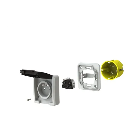 Gniazda-pojedyncze-podtynkowe - ciemne gniazdo podtynkowe elewacyjne z klapką aquant 5041-77 elektro-plast 