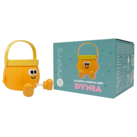 Oswietlenie-do-pokoju-dzieciecego - lampka nocna led pomarańczowa jesienna dynia na haloween interblue 