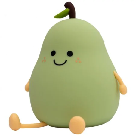 Oswietlenie-do-pokoju-dzieciecego - lampka nocna led dla dziecka miękka zielona gruszka interblue 