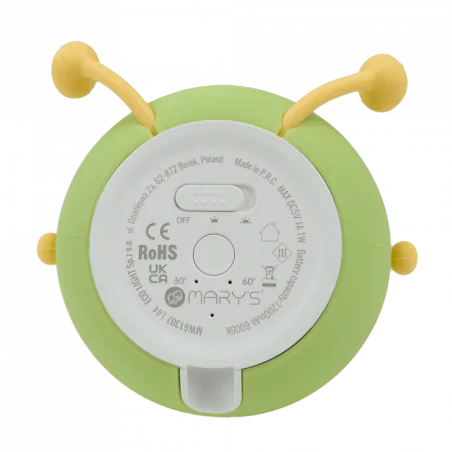 Oswietlenie-do-pokoju-dzieciecego - lampka nocna led dla dziecka miękka zielona gruszka interblue 