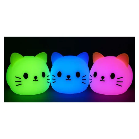 Oswietlenie-do-pokoju-dzieciecego - lampka w kształcie kotka z dźwiękiem na prezent do usypiania usb interblue 