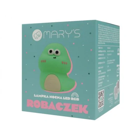 Oswietlenie-do-pokoju-dzieciecego - lampka dziecięca zielony robaczek do pokoju niemowlaka usb interblue 