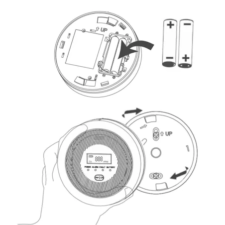 Czujniki-czadu - czujnik czadu na baterie detektor tlenku węgla z wyświetlaczem ctl-01 f&f 