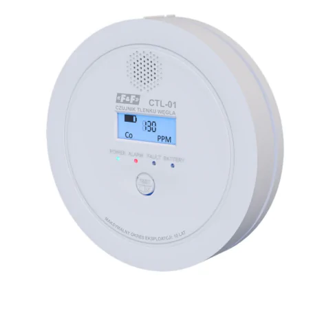 Czujniki-czadu - czujnik czadu na baterie detektor tlenku węgla z wyświetlaczem ctl-01 f&f 