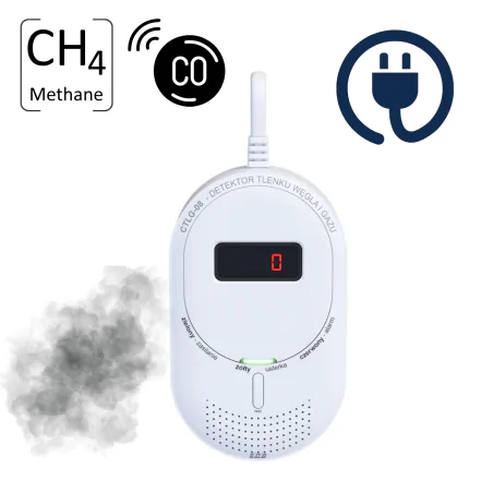 Czujniki-gazu - detektor czadu i gazu ziemnego 2w1 czujka tlenku węgla i metanu ctlg-08 f&f 
