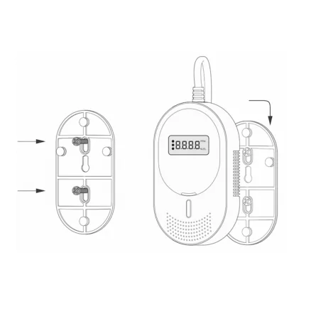 Czujniki-gazu - detektor czadu i gazu ziemnego 2w1 czujka tlenku węgla i metanu ctlg-08 f&f 