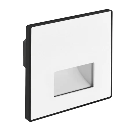 Oswietlenie-schodowe - oprawa schodowa led kwadratowa w kolorze białym 1,2w lampa ze zmienną barwą światła cct wektor 04861 ideus 